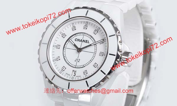 偽物CHANELシャネル時計 スーパーコピーJ12 ホワイトセラミック38 H2125