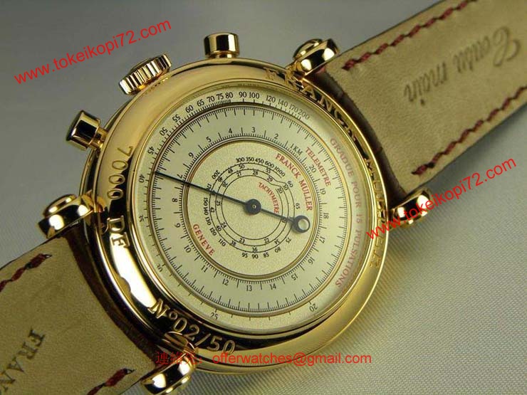 腕時計 コピー FRANCK MULLER フランクミュラー 激安 ラウンド クロノグラフ ダブルフェイス ジャパンリミテッド 7000DFJ