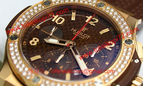 ウブロ 時計 コピー ビッグバン カプチーノゴールドダイヤモンド301.PC.1007.RX.114