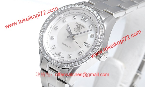 人気 タグ·ホイヤー腕時計偽物 カレラレディ オート ダイヤモンド WV2413.BA0793