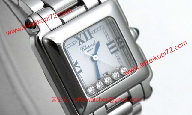 (CHOPARD)ショパール 時計 コピー ハッピースポーツスクエアミニ 27/8893-3006