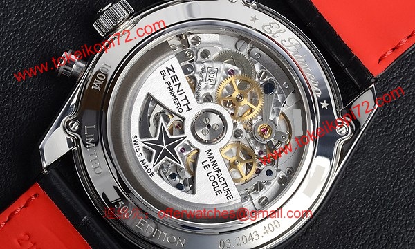 人気ゼニス腕時計コピー エルプリメロ 36000VPH世界５００本限定03.2043.400/25.C703