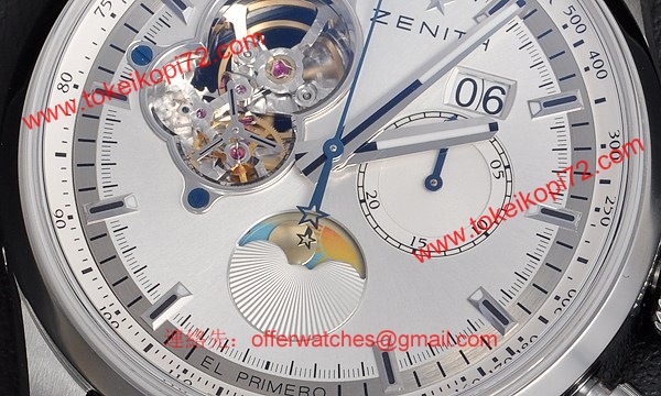 人気ゼニス腕時計コピー エルプリメロ クロノマスターオープン ムーン＆サンフェイズ03.2160.4047/ 01.C713