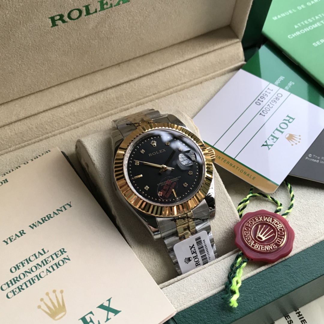 ROLEXコピー時計ソリッド 5 パール スチール パーペチュアルR101314[1]