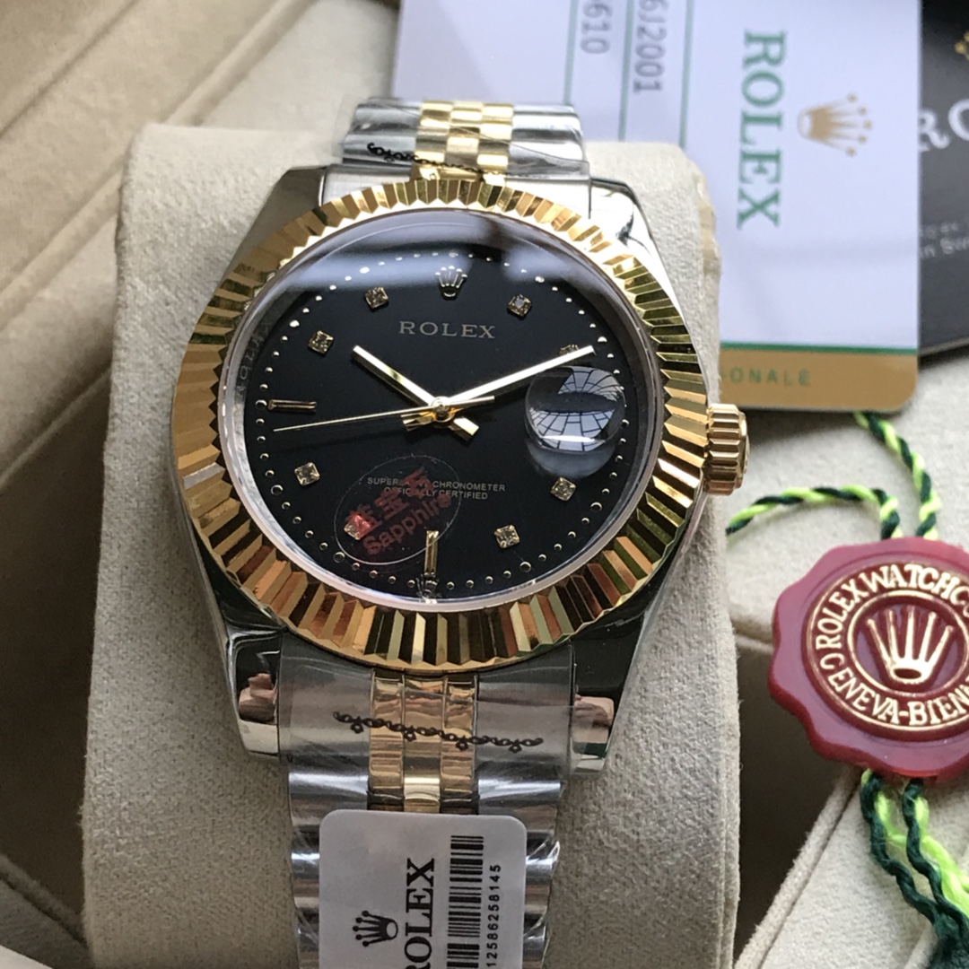 ROLEXコピー時計ソリッド 5 パール スチール パーペチュアルR101314[6]