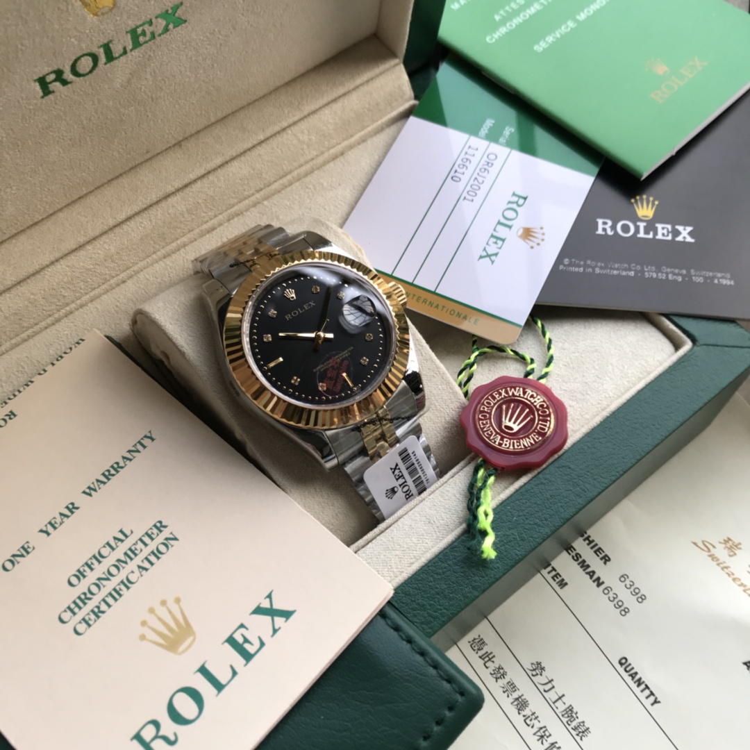 ROLEXコピー時計ソリッド 5 パール スチール パーペチュアルR101314[7]