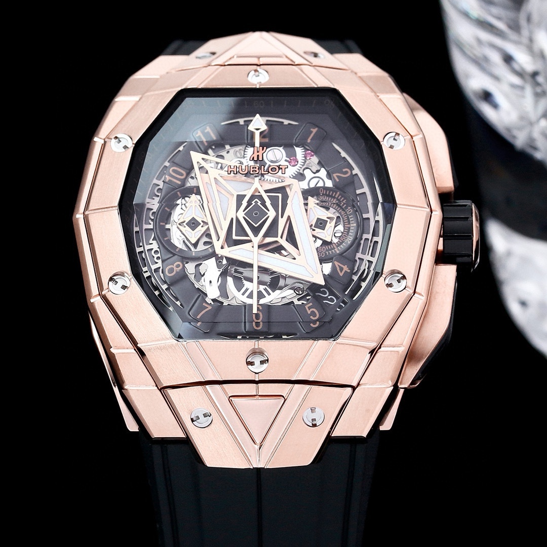 HUBLOT x サン ブルー タトゥー幾何学模様ケースH82n700[5]