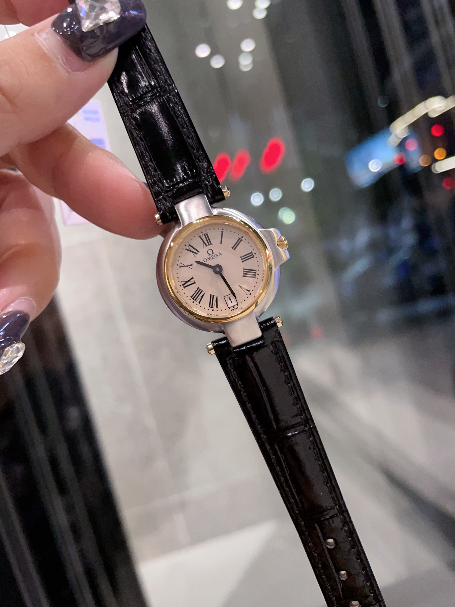 オメガコンステレーション最高クォーツレディース腕時計OM66T300[1]