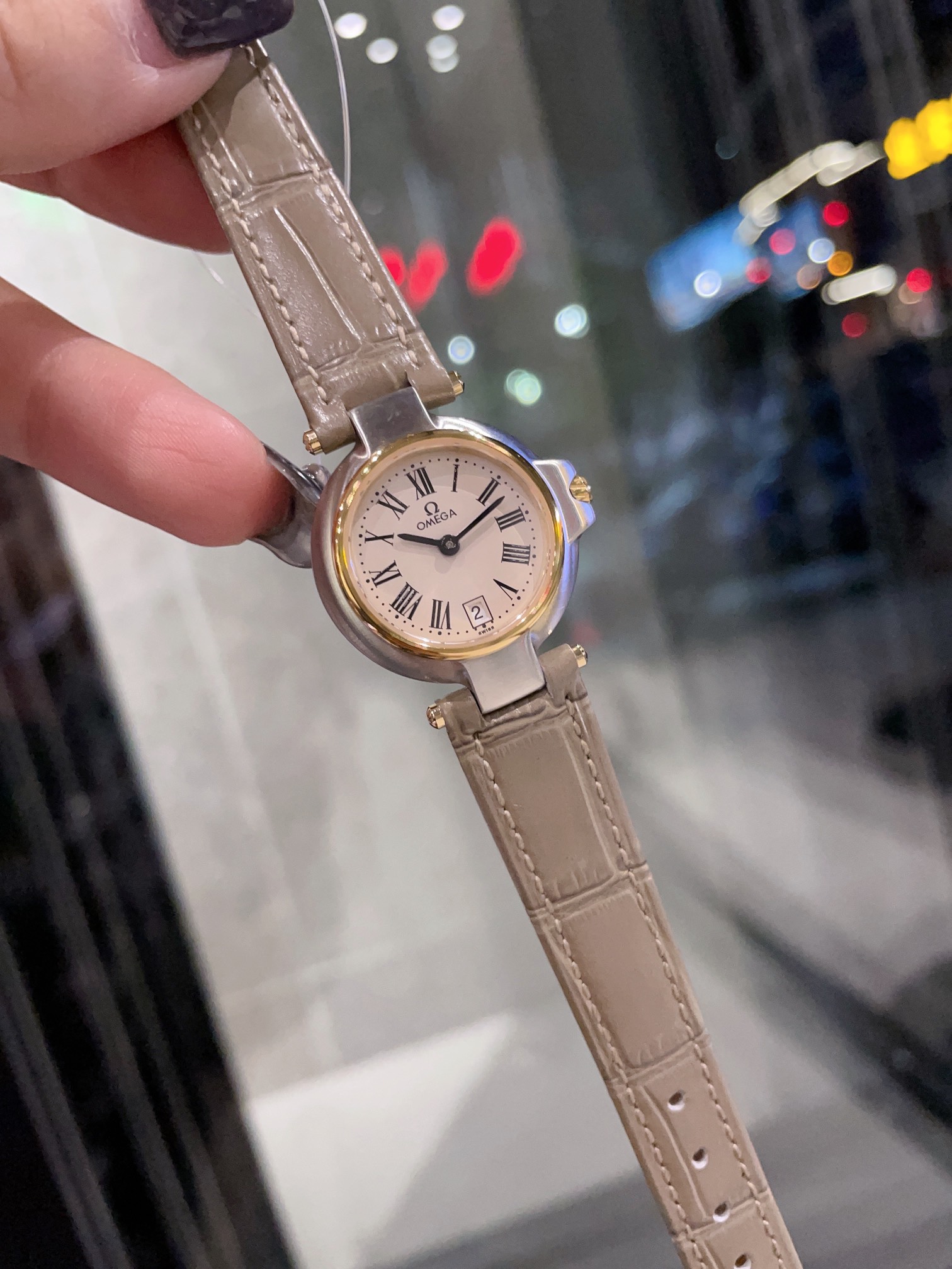 オメガコンステレーション最高クォーツレディース腕時計OM66T300[3]