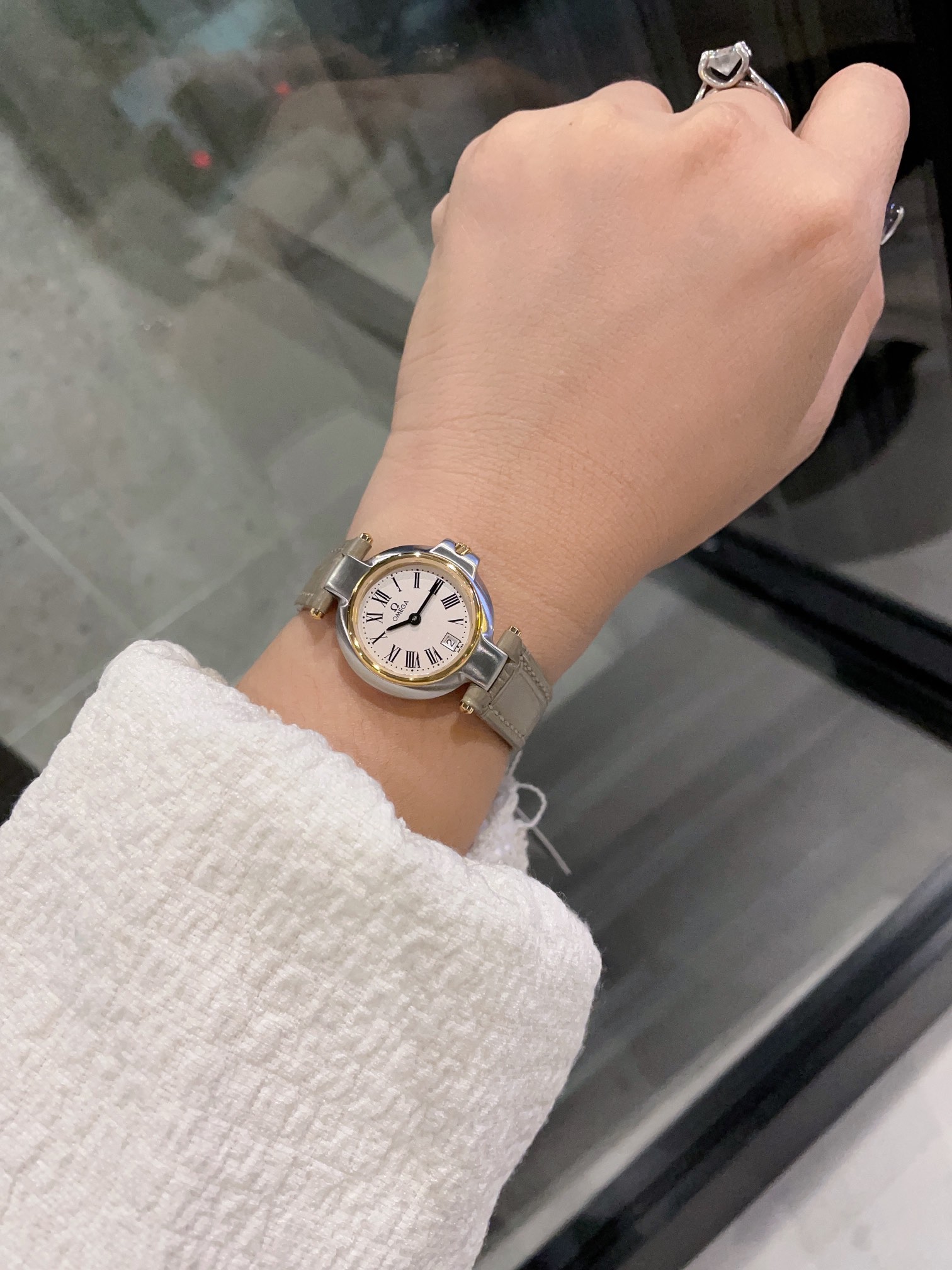 オメガコンステレーション最高クォーツレディース腕時計OM66T300[5]