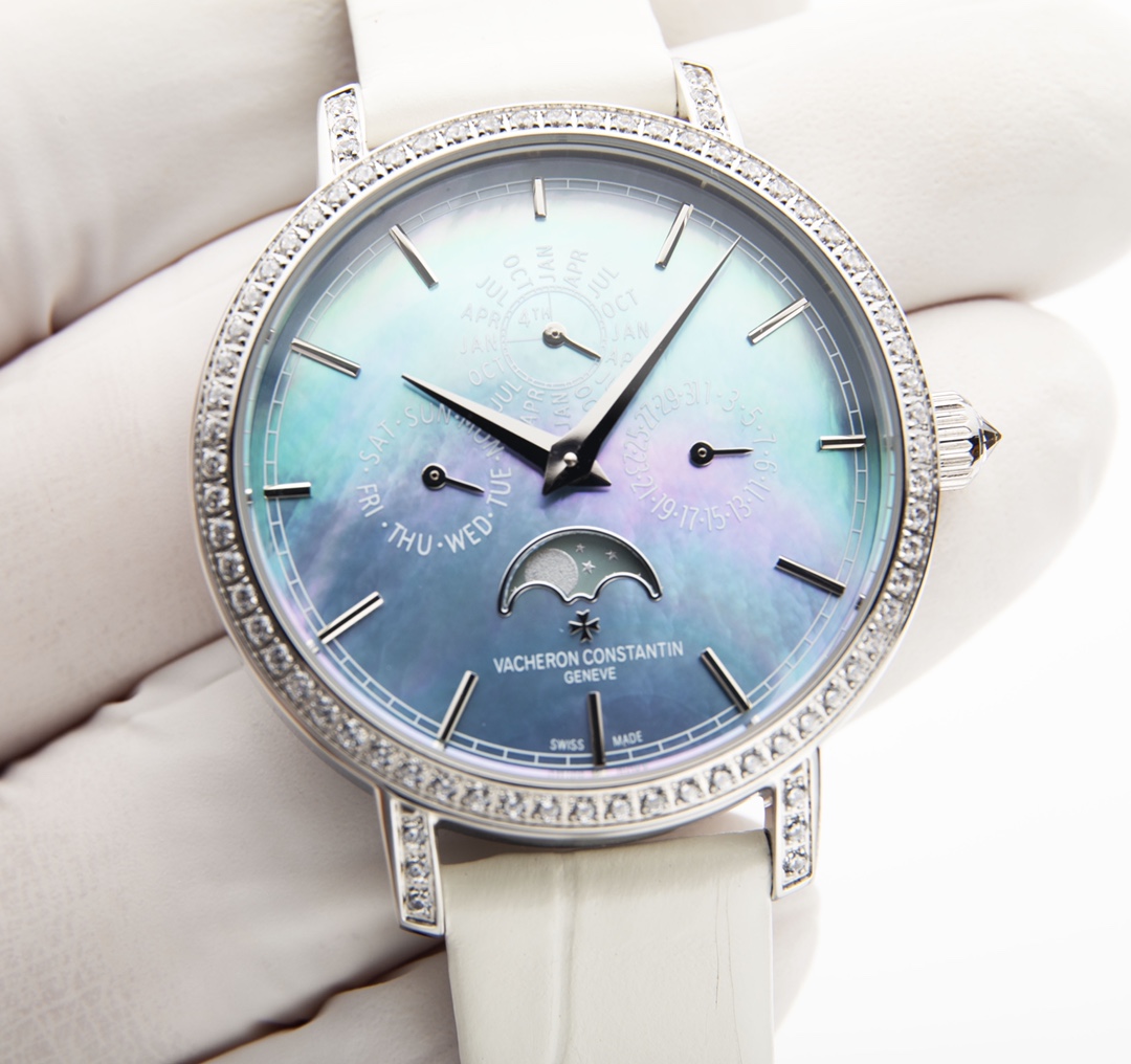 女性用時計、高品質ヴァシュロンコンスタンタン 白いストラップ4305T[1]
