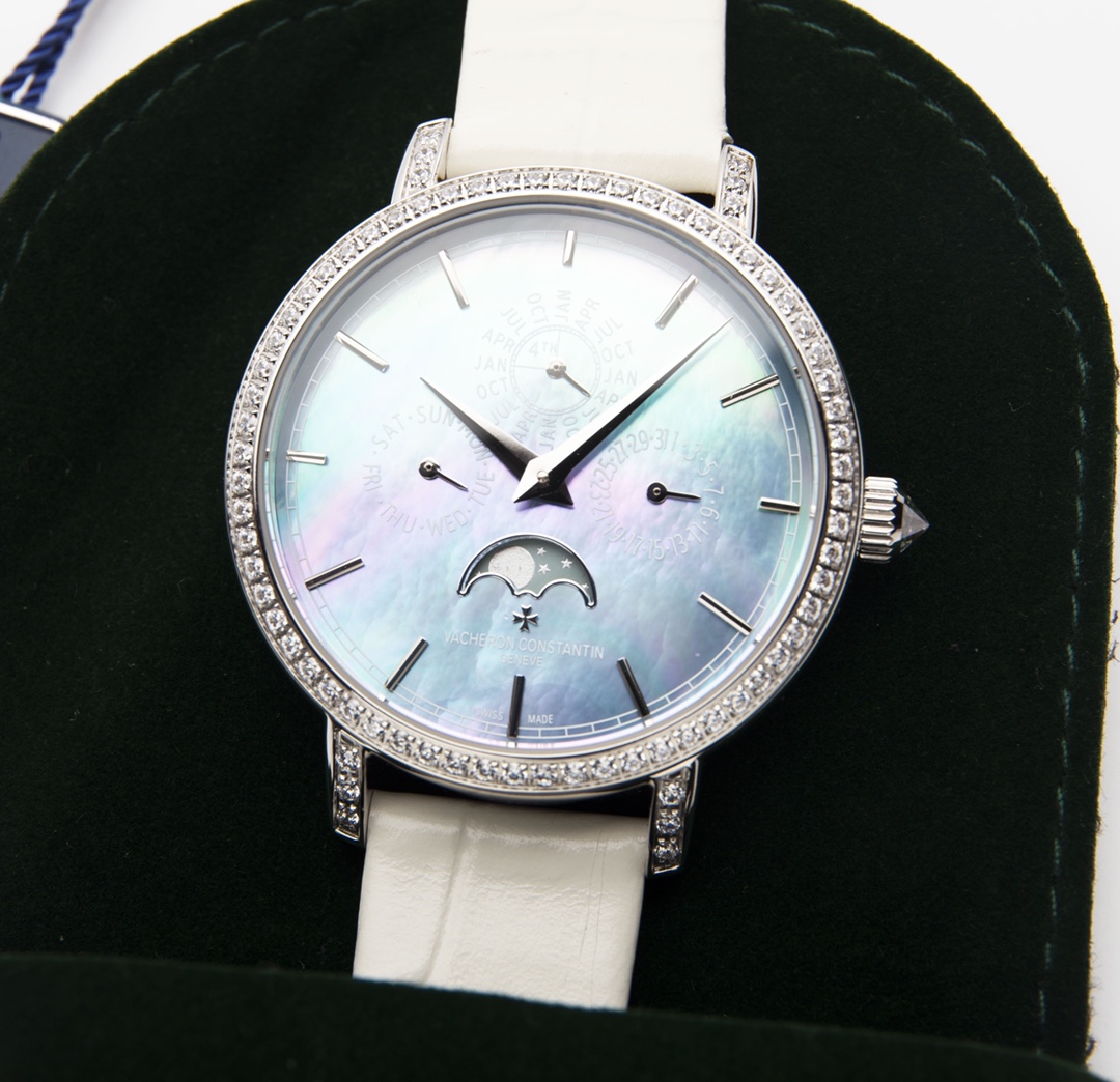 女性用時計、高品質ヴァシュロンコンスタンタン 白いストラップ4305T[2]