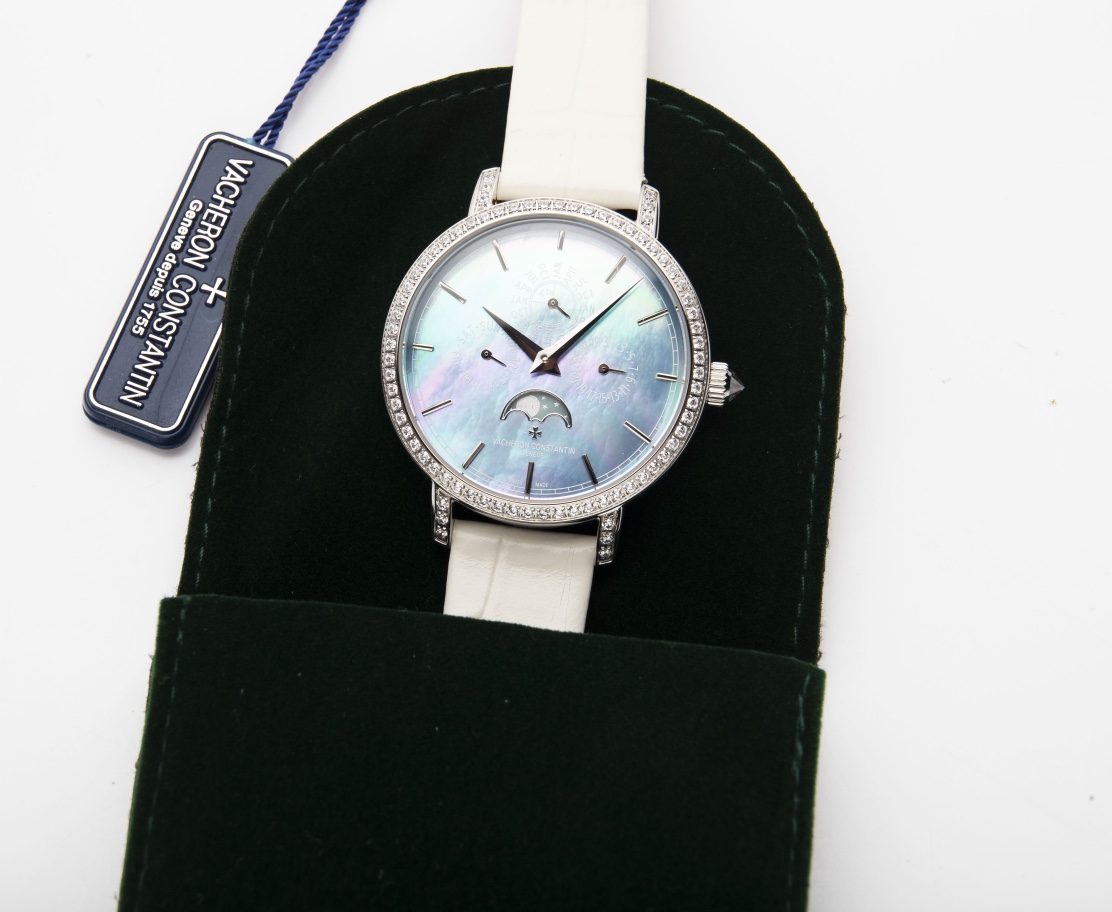女性用時計、高品質ヴァシュロンコンスタンタン 白いストラップ4305T[3]