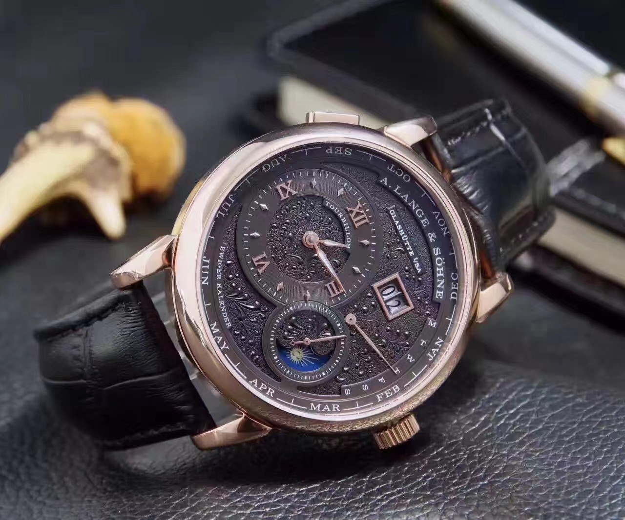 ランゲゾーネコピー時計専門店44mm ユニークな週表示293295[3]