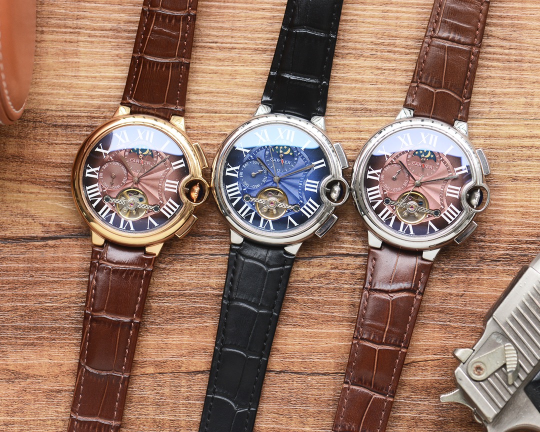 カルティエスーパーコピー時計(N品)の多機能デザインバロンブルー3821w550