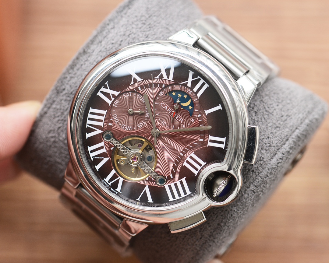 カルティエスーパーコピー時計(N品)の多機能デザインバロンブルー3821w550[2]