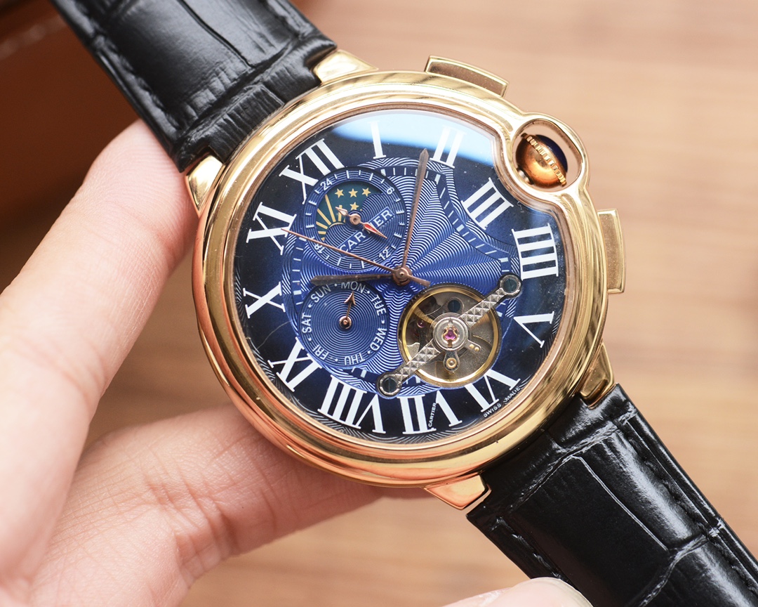 カルティエスーパーコピー時計(N品)の多機能デザインバロンブルー3821w550[3]