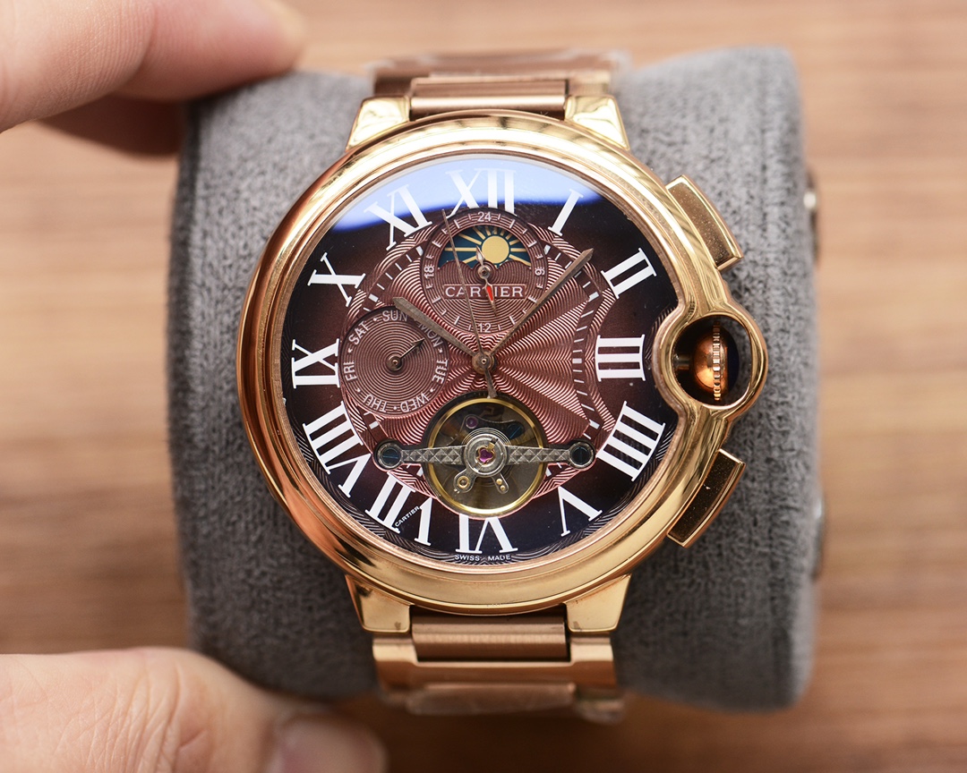 カルティエスーパーコピー時計(N品)の多機能デザインバロンブルー3821w550[5]