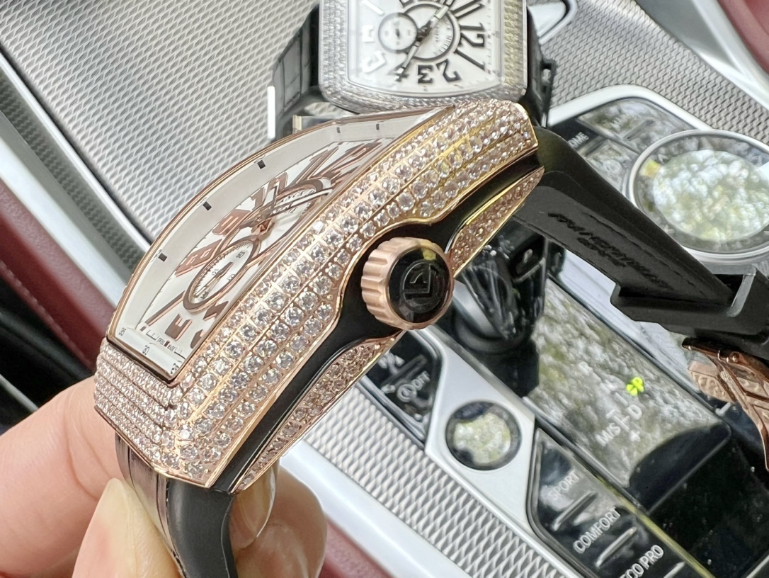 質感良好フランクミュラースーパーコピー時計 V45 SC DT牛革ストラップ267790J[6]
