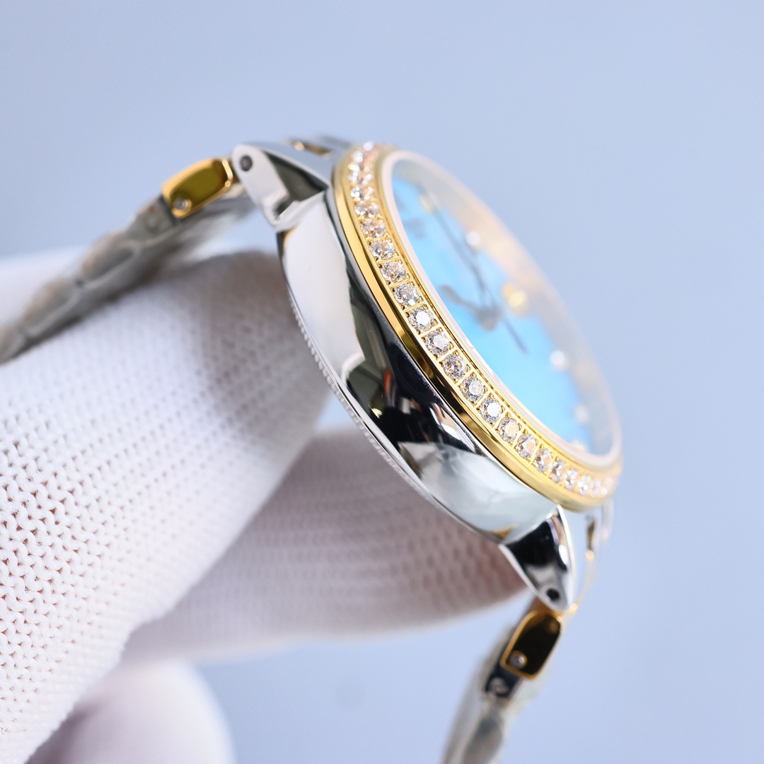 【青いペイント】チュードルコピー時計 ローズ 女性用34mm T8729[6]