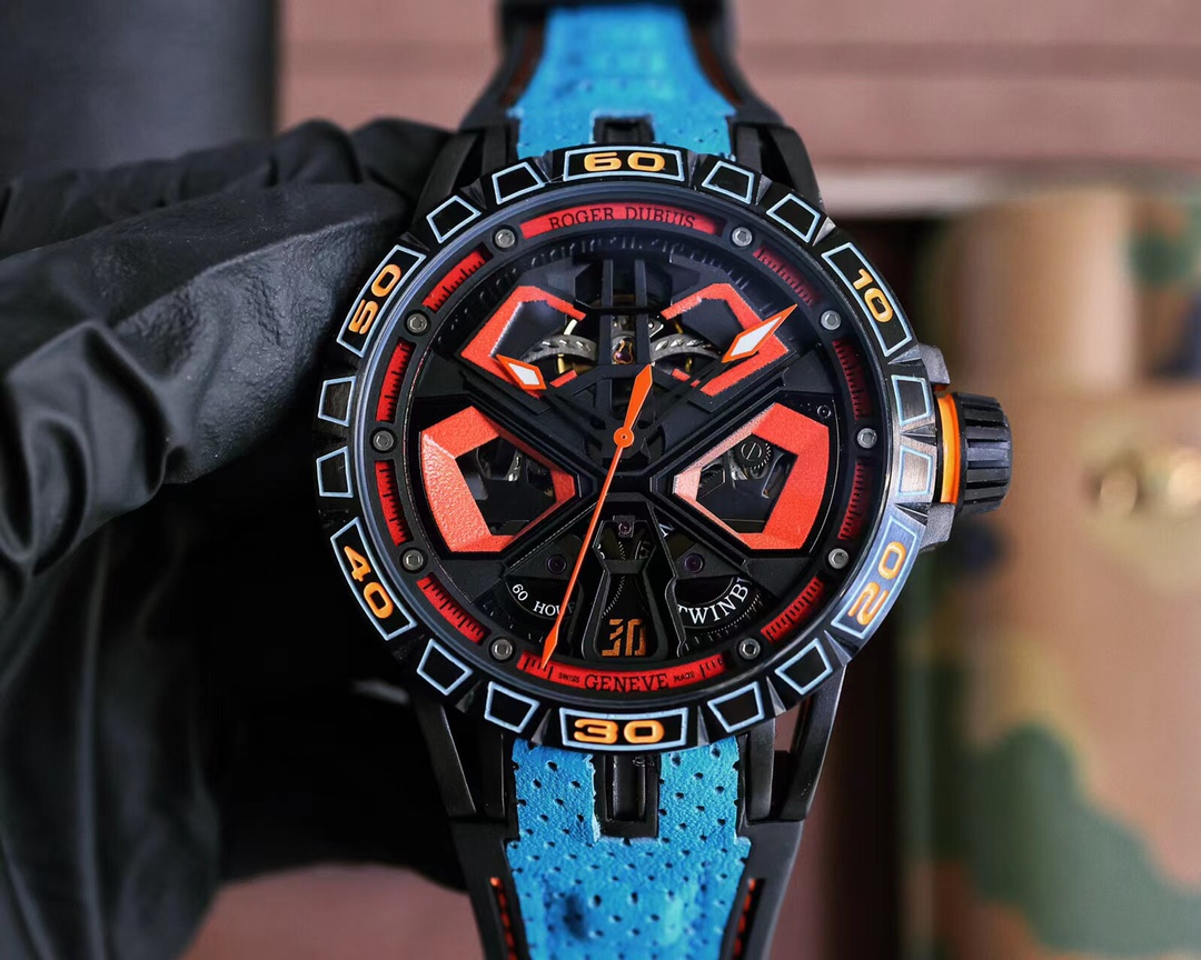 ROGER DUBUISコピー時計 エクスカリバー キング ピレリラバーストラップ最強品質9283R22