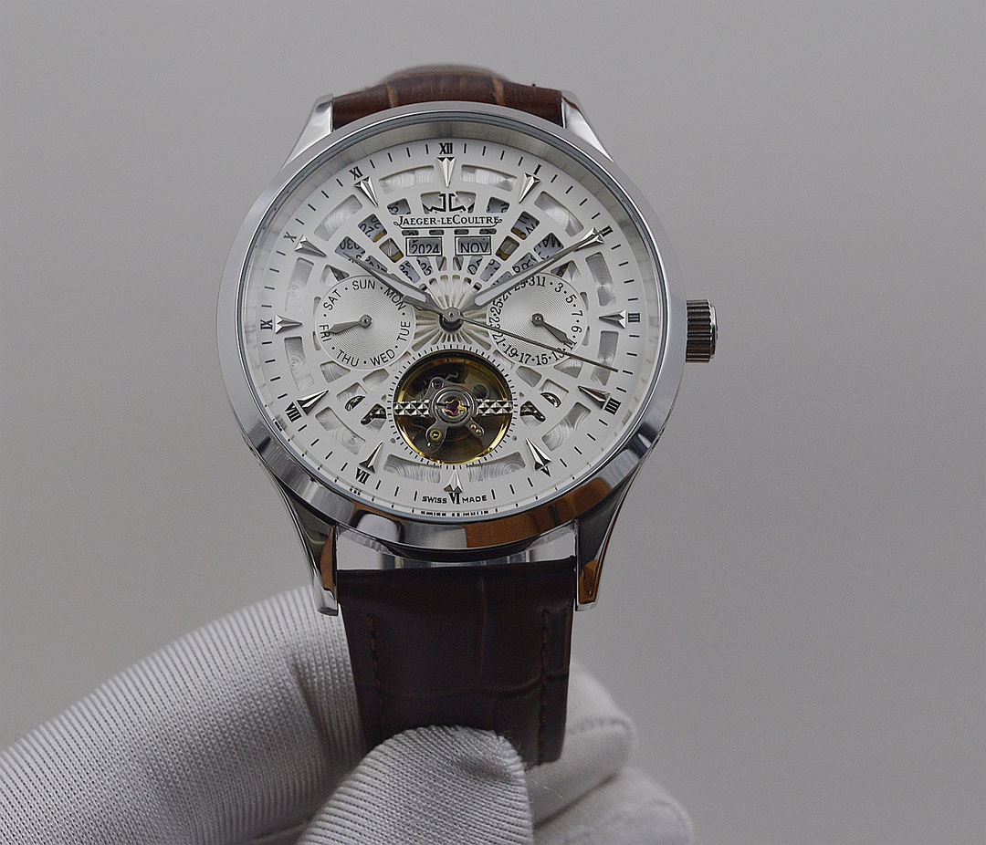 ブランド ジャガールクルトマスター 43mm 高級メンズ腕時計全自動機械式JL2031055