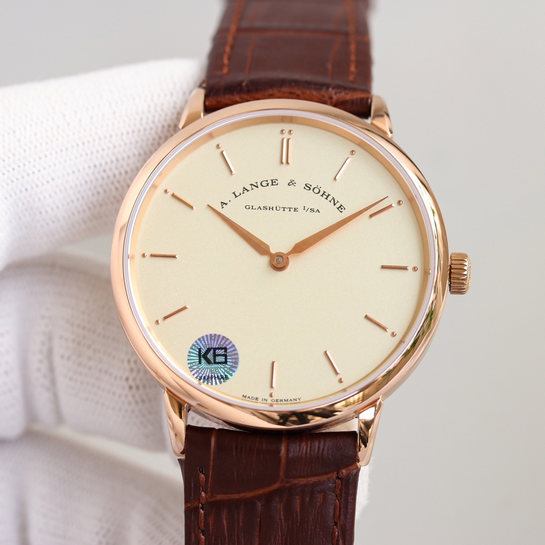 【素晴らしい外観】ランゲゾーネ激安 SAXONIA シンプルなスタイルA8922L52[4]