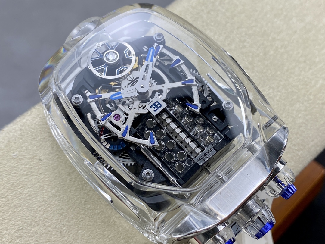 透明偽物ジェイコブ時計ブランド シロンのホワイトゴールド32308FG[1]