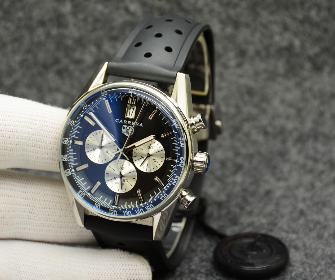 【新品メンズ腕時計】タグホイヤーN級 カレラ 42mm クロノグラフW3921.0292.09[1]
