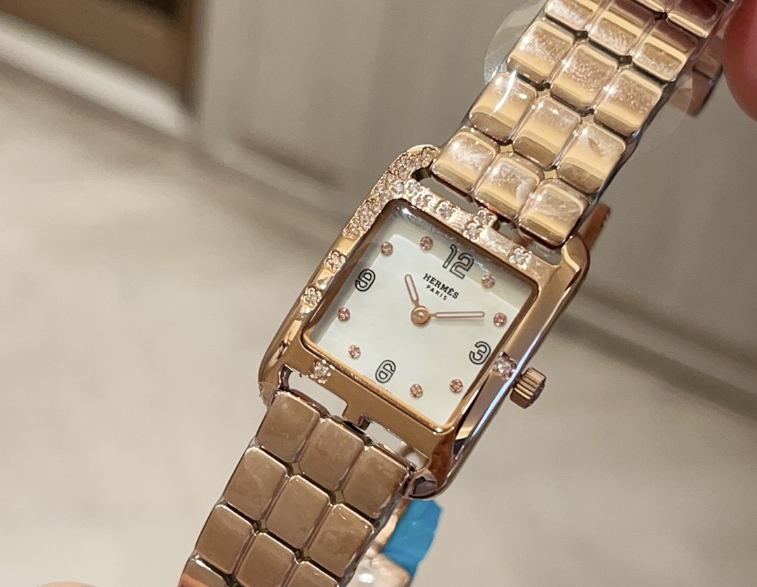 2024エルメス人気 ヘレンス 3Q ピンクローズ マザーオブパール ダイヤモンドH188951[2]