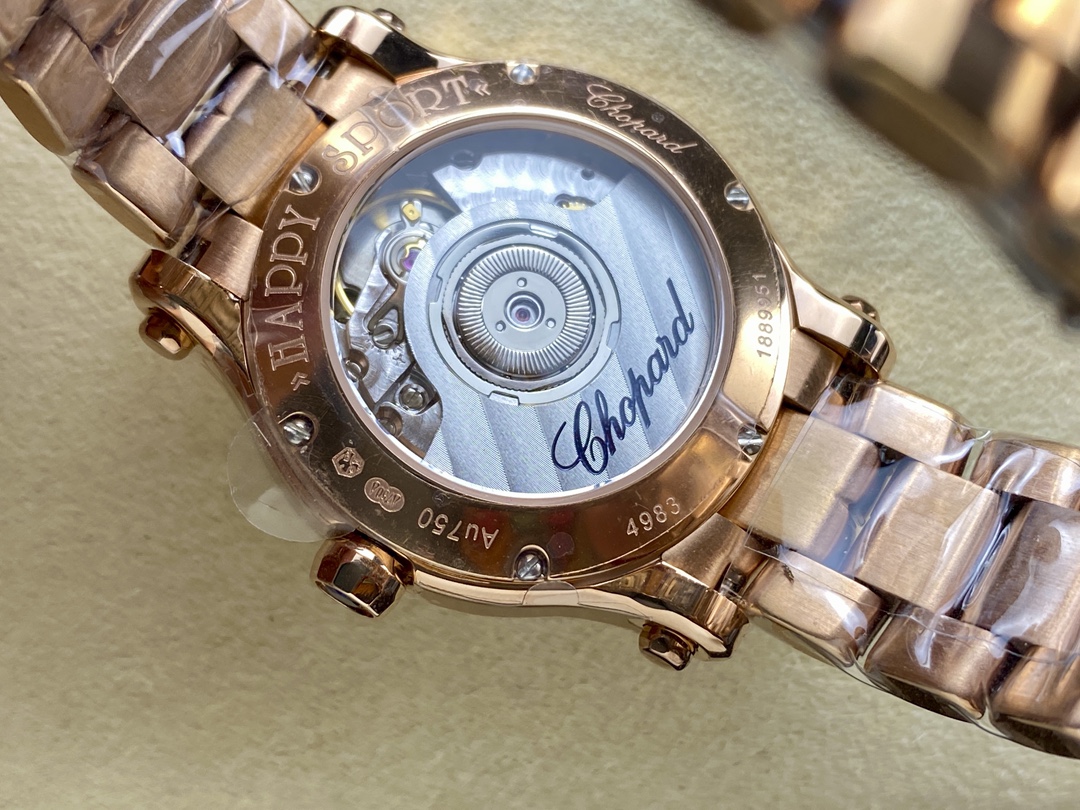 Chopardコピー時計女神レベル 人気ローズゴールド278559-3001/12[5]