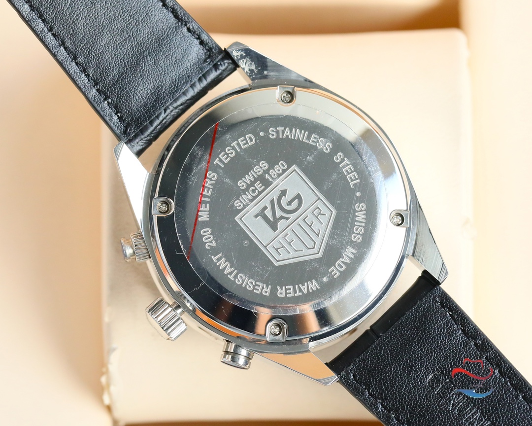 ブランド タグ・ホイヤー激安カレラ クロノグラフ43mm CA2901.N790【穴あき時計ストラップ】[6]