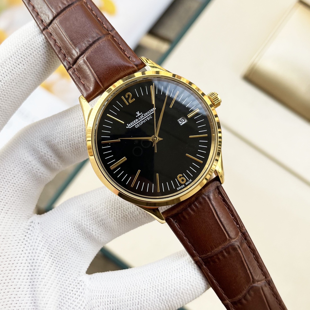 ブランドジャガールクルト優良店紳士専用 42mm 新しい三針時計729FK15[4]