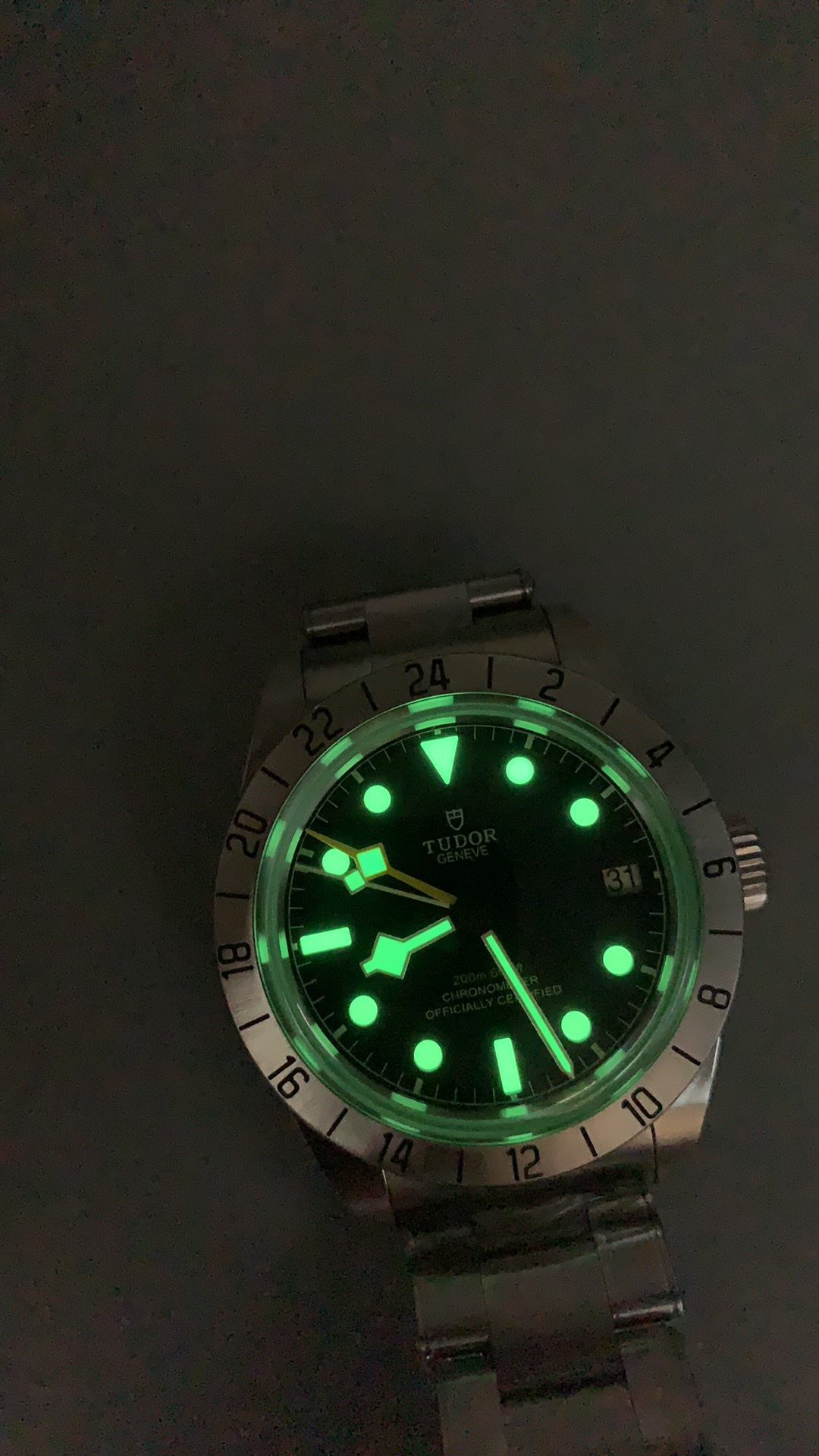 メンズ チュードルコピー時計 GMT ロープロファイル 視認性に優れる276629Q[7]
