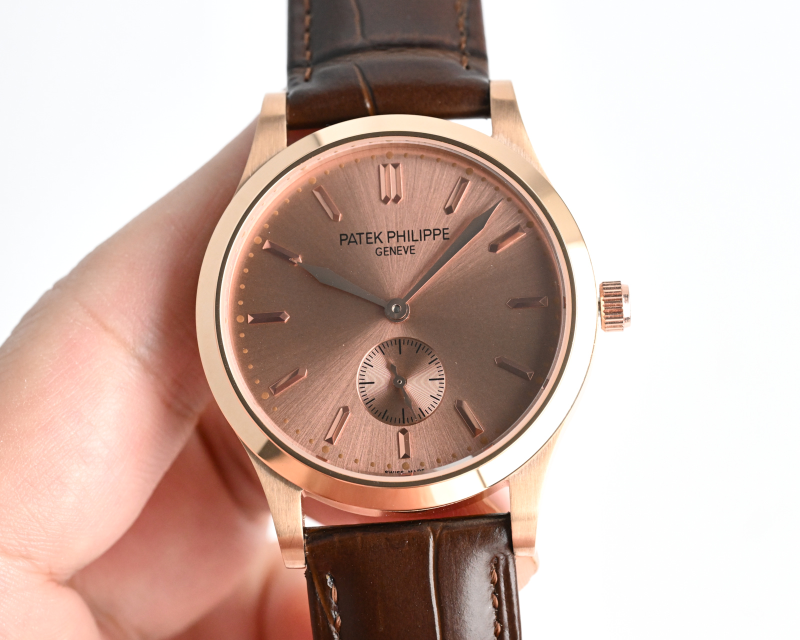 希少色 Patek Philippe カラトラバ 偽物 ステンレススチール P77976[1]