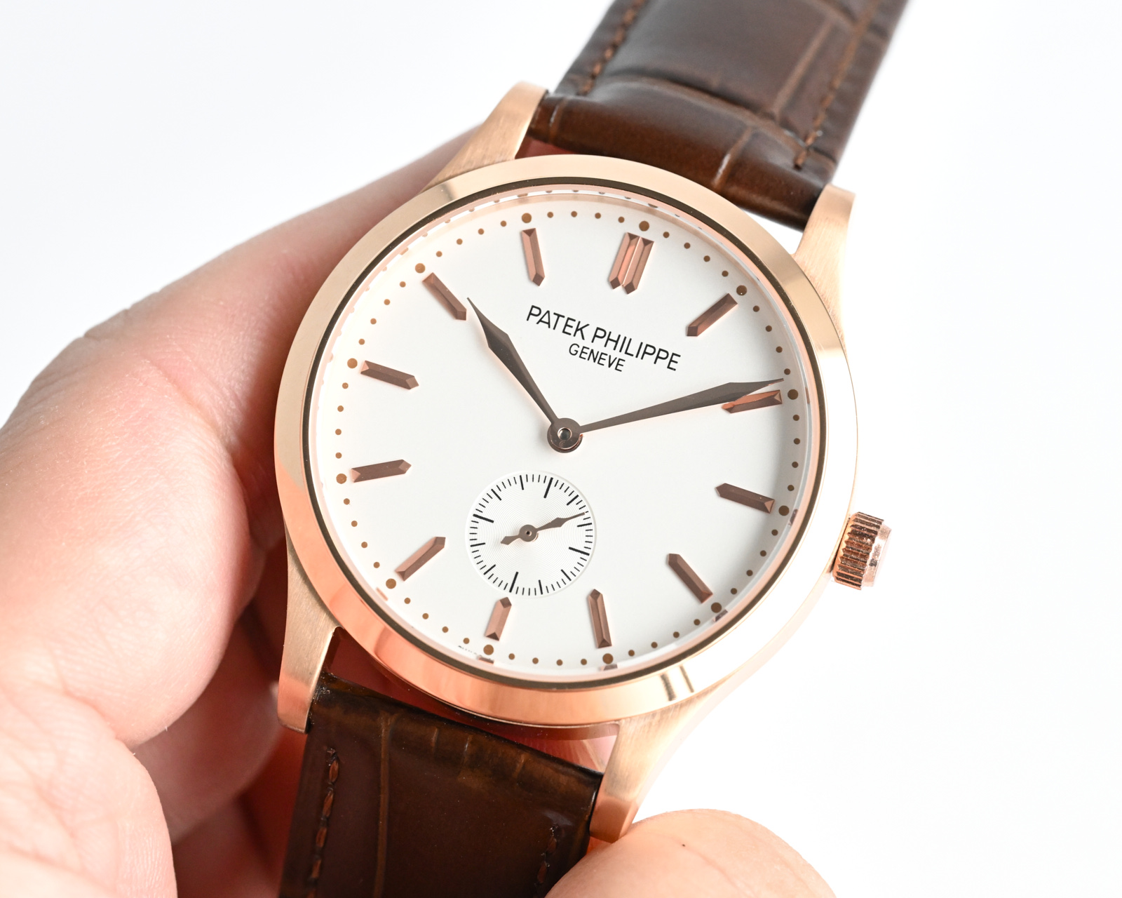 希少色 Patek Philippe カラトラバ 偽物 ステンレススチール P77976[5]