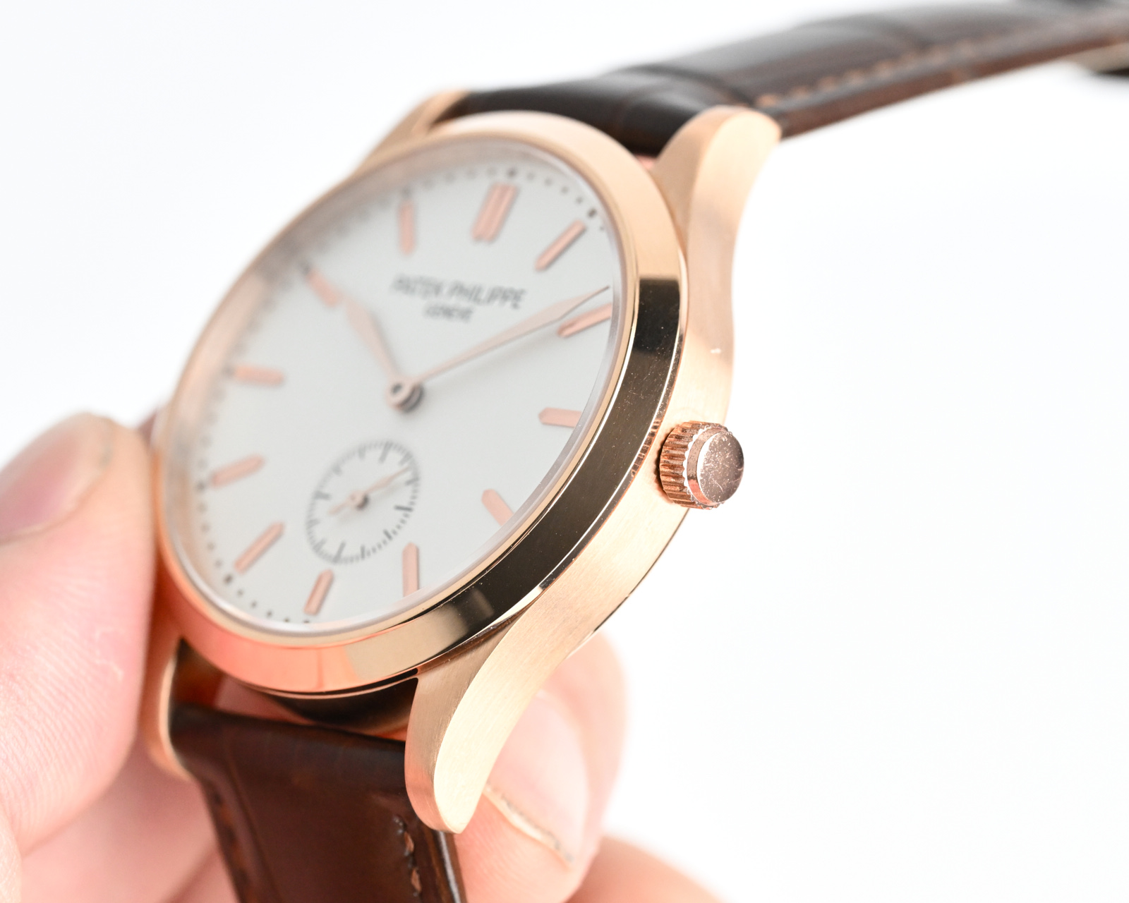 希少色 Patek Philippe カラトラバ 偽物 ステンレススチール P77976[6]