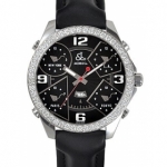 ジェイコブ 腕時計コピークォーツダイヤモンド ブラック アラビア タイプ 新品メンズ