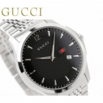 グッチ 時計 偽物メンズ Gタイムレス スリム デイト ブラック GUCCI YA126309 スーパーコピー