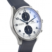 【青いラバーストラップ】IWC ポルトギーゼ・クロノグラフ IW371620