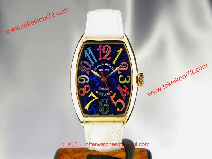 腕時計 コピー FRANCK MULLER フランクミュラー トノウカーベックス カラードリームス 5850COLDREAMS