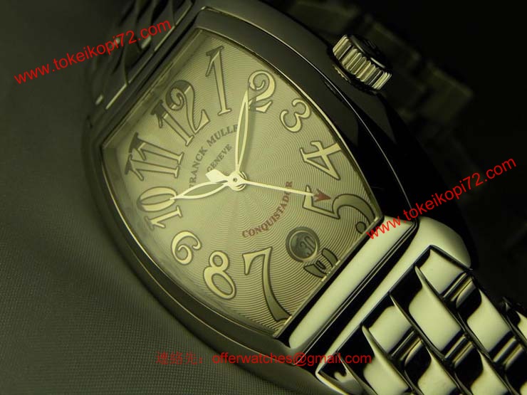 FRANCK MULLER フランクミュラー 時計 偽物 征服者「第3の典型的な白いダイヤル 8002SC