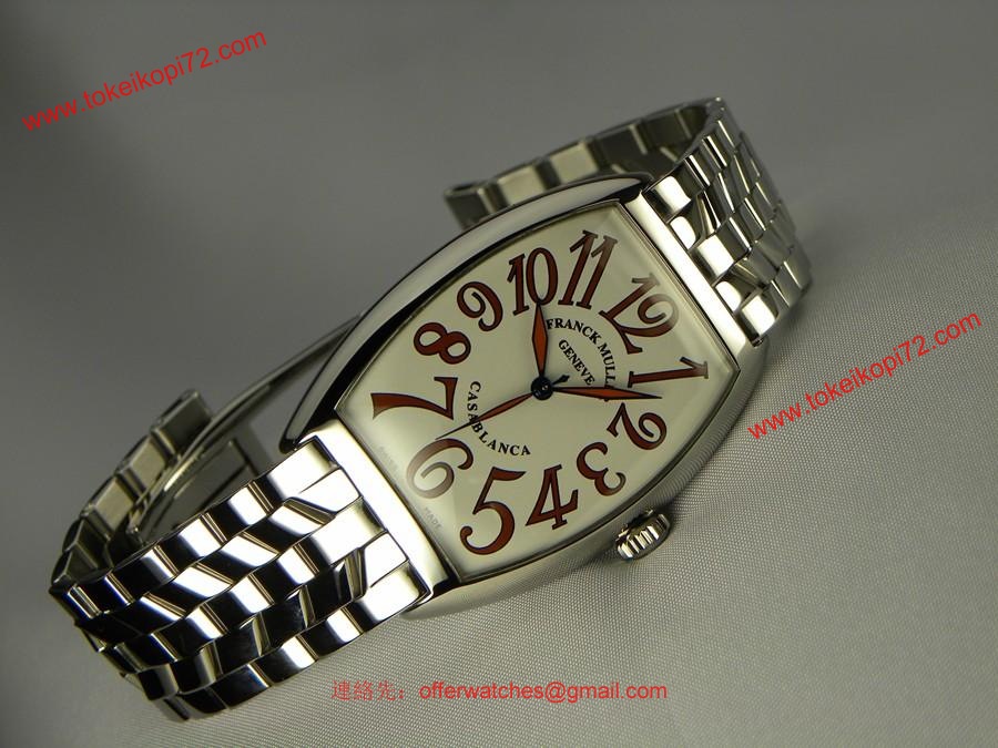 腕時計 コピー FRANCK MULLER フランクミュラー カサブランカサハラホワイト 6850SAHA