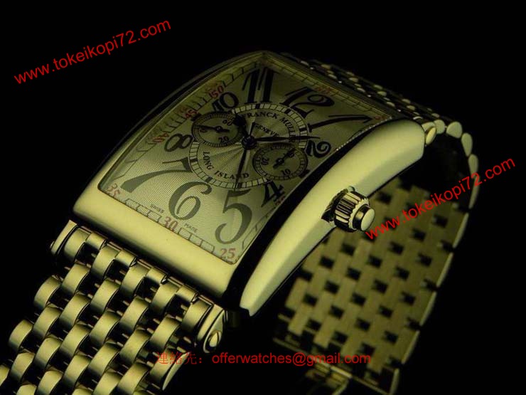 腕時計 コピー FRANCK MULLER フランクミュラー ロングアイランド ワンプッシュクロノグラフ ブレスレット 1100MP