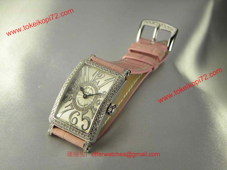 腕時計 コピー FRANCK MULLER フランクミュラー 激安 ロングアイランド 1Rダイヤモンド902QZDCD1RRELIEF