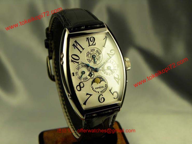 FRANCK MULLER フランクミュラー 時計 偽物 トノウカーベックス パーぺチュアルカレンダー ギョーシェダイヤル 5850QP24