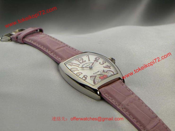 腕時計 コピー FRANCK MULLER フランクミュラー 激安 トノウカーベックス レディース サクラ 7502QZSAKURA