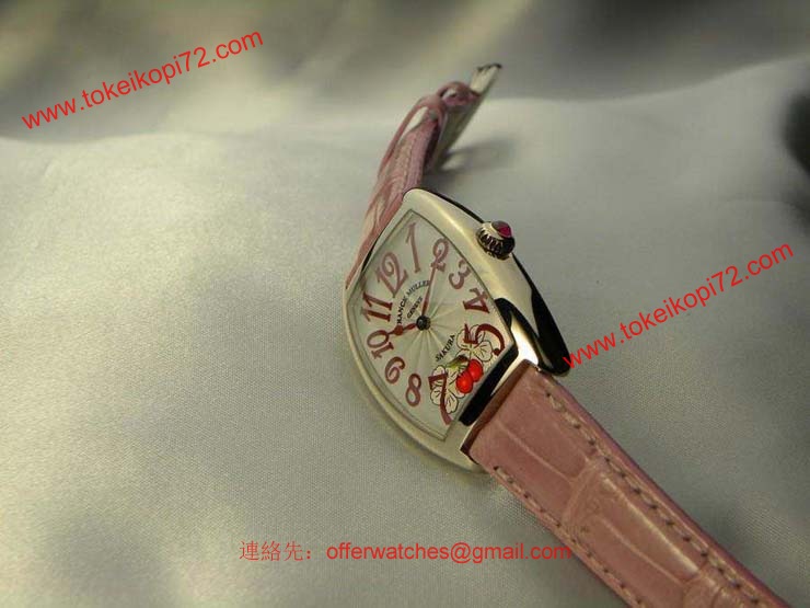 腕時計 コピー FRANCK MULLER フランクミュラー 激安 トノウカーベックス レディース サクラ 7502QZSAKURA