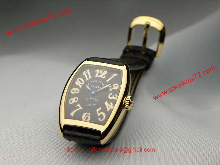 FRANCK MULLER フランクミュラー スーパーコピー時計 サンセット レディース ゴールドインデックス 1750S6SUN