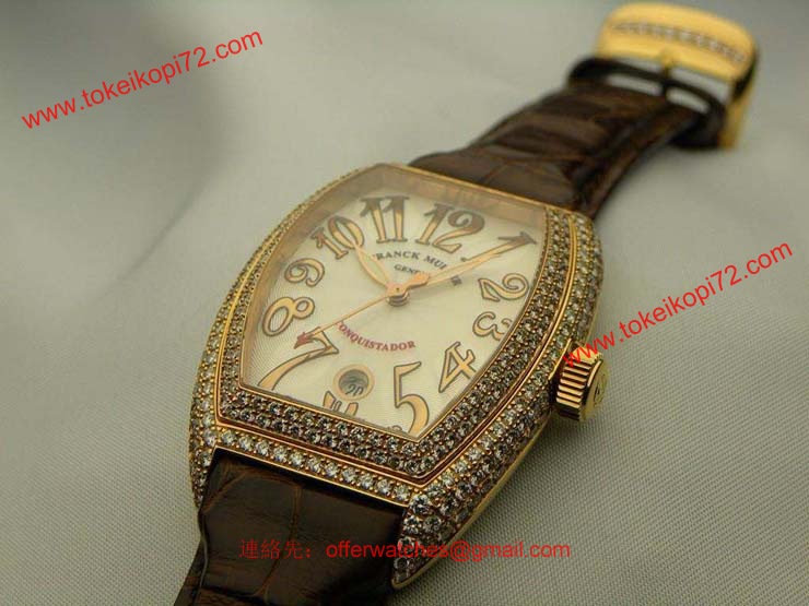 腕時計 コピー FRANCK MULLER フランクミュラー 激安 コンキスタドール 3rdモデル ダイヤモンド 8002SCD